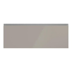 Hockley Mirror Gloss Sand Grey 1000mm x 342mm Pan Drawer Front Shown Closed from the Front as Part of a Full Drawer Unit