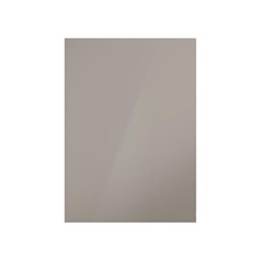 Hockley Mirror Gloss Sand Grey 400mm x 557mm Door Front Shown Closed from the Front as Part of a Door and Drawer Unit