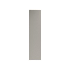 Hockley Mirror Gloss Sand Grey 300mm x 1200mm Larder Door Shown Closed from the Front as Part of a Full Height Larder Unit