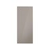Hockley Mirror Gloss Sand Grey 600mm x 1400mm Appliance Door Shown Closed from the Front as Part of an Appliance Tower Unit