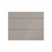 Hockley Mirror Gloss Sand Grey 900mm x 160mm Drawer Front Shown Closed as Part of a Full Drawer Unit