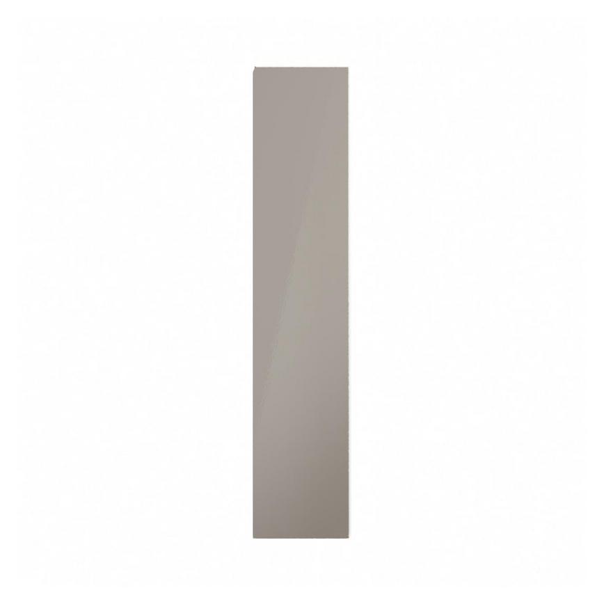 Hockley Mirror Gloss Sand Grey 150mm x 720mm Full Height Door Shown Closed from the Front