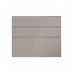 Hockley Mirror Gloss Sand Grey 900mm x 170mm Drawer Front Shown Closed as Part of a Full Drawer Unit