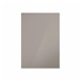 Hockley Mirror Gloss Sand Grey 500mm x 720mm Full Height Door Shown Closed from the Front