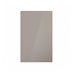 Hockley Mirror Gloss Sand Grey 450mm x 720mm Full Height Door Shown Closed from the Front