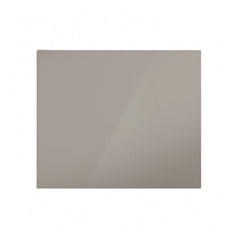 Hockley Mirror Gloss Sand Grey 600mm x 506mm Tall Microwave Top Box Door Shown Closed from the Front