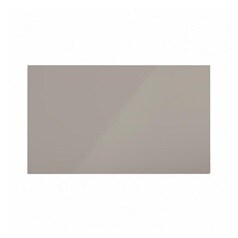 Hockley Mirror Gloss Sand Grey 600mm x 360mm Half Height Door Shown Closed from the Front as Part of a Drawer Unit