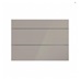 Hockley Mirror Gloss Sand Grey 1000mm x 160mm Drawer Shown Closed from the Front as Part of a Drawer Unit