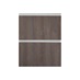 Hockley Textured Dark Oak 600mm x 342mm Pan Drawer Front Shown Closed from the Front as Part of a Full Drawer Unit