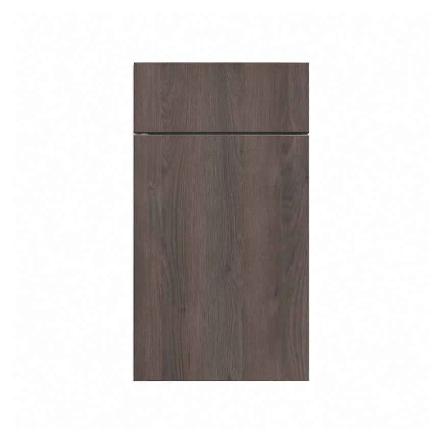 Hockley Textured Dark Oak 400mm x 557mm Door Front Shown Closed from the Front as Part of a Door and Drawer Unit