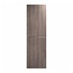 Hockley Textured Dark Oak 600mm x 945mm Appliance Door Shown Closed from the Front as Part of an Appliance Tower Unit