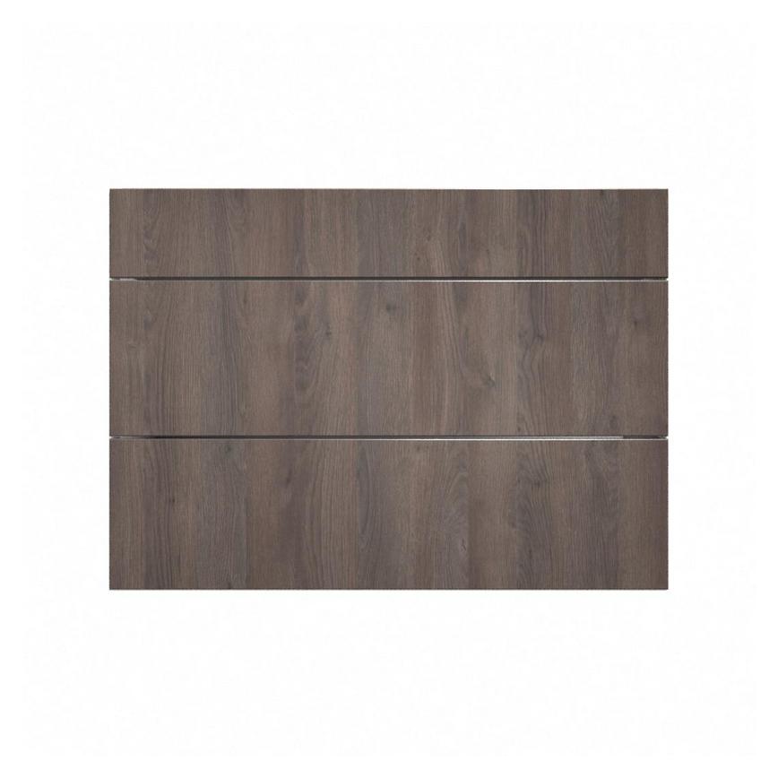 Hockley Textured Dark Oak 1000mm x 275mm Appliance Drawer Shown Closed from the Front as Part of a Full Drawer Unit
