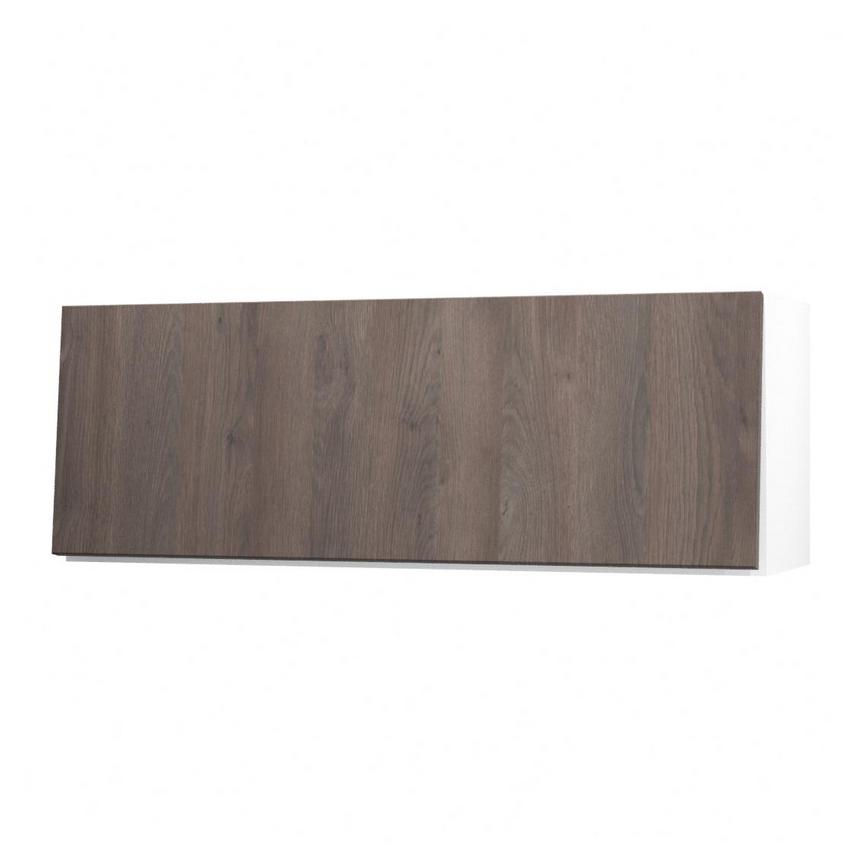 Hockley Textured Dark Oak 1000mm x 360mm Bridging Unit Door Shown Open at an Angle