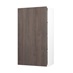 Hockley Textured Dark Oak 500mm x 900mm Tall Door Front Shown Open at an Angle as a Single Door