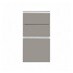 Hockley Super Matt Sand Grey 170mm x 400mm Kitchen Drawer CAD Front