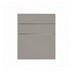 Hockley Super Matt Sand Grey 160mm x 600mm Kitchen Drawer CAD Front