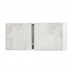 Hockley Textured White Stone 460mm x 1000mm Tall Bridging Unit Kitchen Door Pair Unit Angled Open