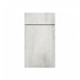 Hockley Textured White Stone 557mm x 400mm Full Height Drawerline Kitchen Door Unit Front View