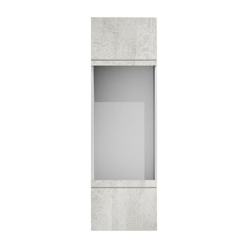 Hockley Textured White Stone 67mm x 600mm x 18mm Filler Panel Unit Front View