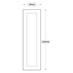 Chilcomb 400 Tall Larder Door (XX1B)