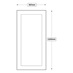 Chilcomb 600 Large Fridge Door (XX26)
