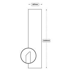 Integrated Handle 300 Tall Larder Door (XX84)