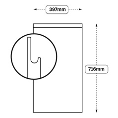 Integrated Handle 400 Full Height Door (XX09)