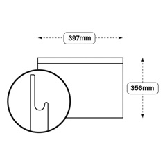 Integrated Handle 400 Half Height Door (XX3C)