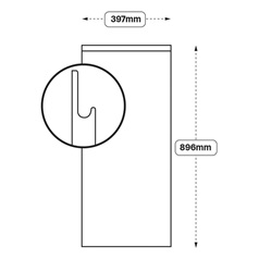 Integrated Handle 400 Tall Door (XX49)