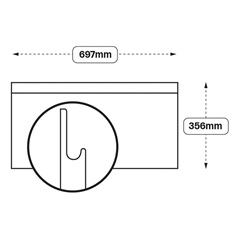Integrated Handle 700 Half Height Door (XX3E)