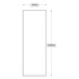 Slabs 500 Tall Larder Door (XX19)