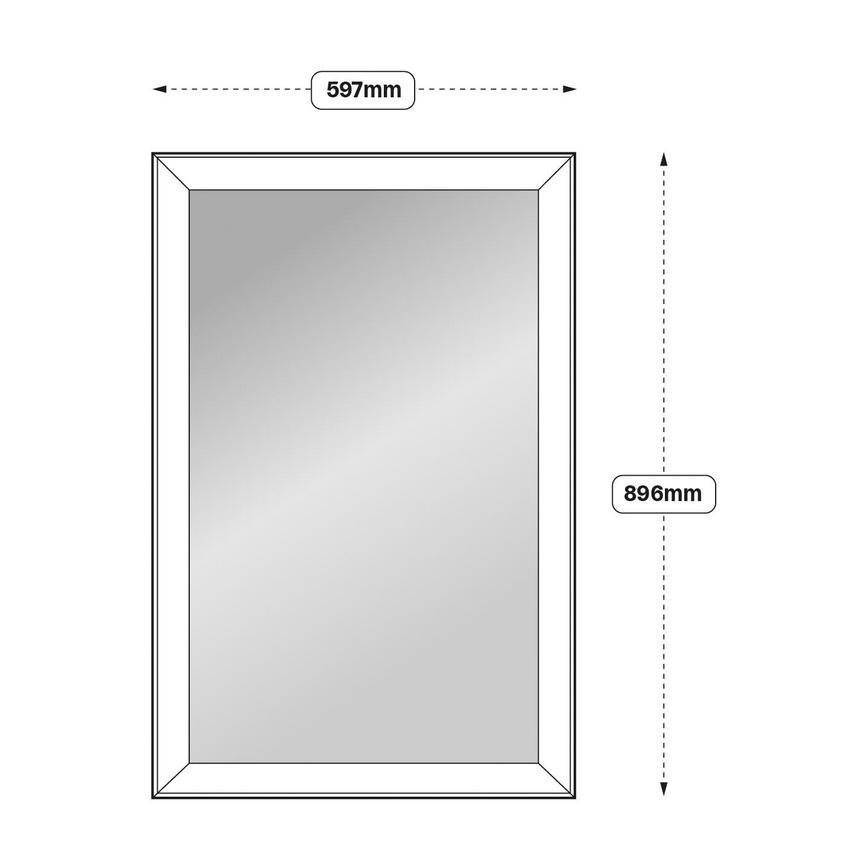 600 Tall Contemporary Glass Door Line Drawing
