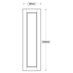 Bridgemere 400 Tall Larder Door (XX1B)
