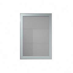 500 Full Height Glass Wall Aluminium CAD Frame Front