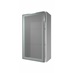500 Tall Glass Wall Aluminium CAD Frame Angled Open