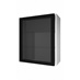 600 Full Height Glass Wall Black CAD Frame Angled Open