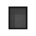 600 Full Height Glass Wall Black CAD Frame Front