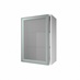 500 Full Height Glass Wall Aluminium CAD Frame Angled Open