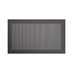 KFR0043 Black 600 Half Height Fluted Glass Door CAD Front