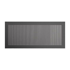 KFR0044 Black 800 Half Height Fluted Glass Door CAD Front