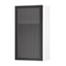 KFR0041 Black 500 Tall Fluted Glass Door CAD AngledOpen