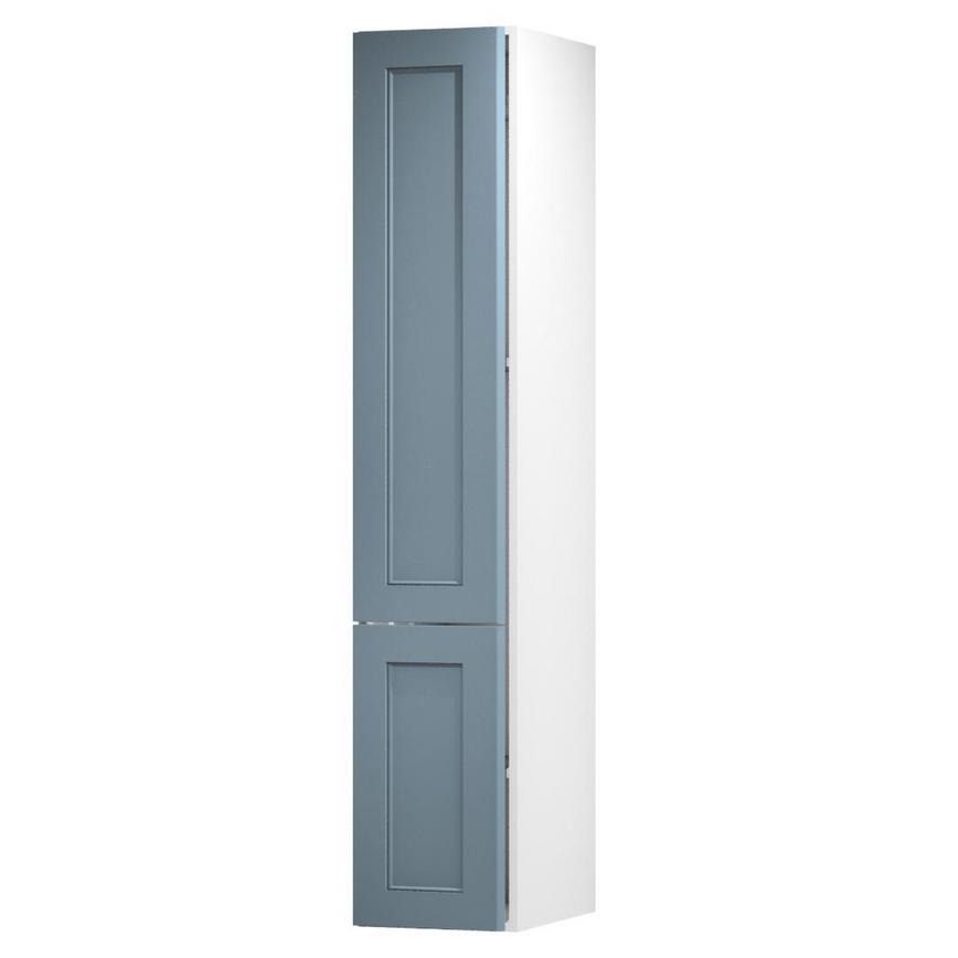 Elmbridge Dusk Blue 400 Tall Larder Door Open