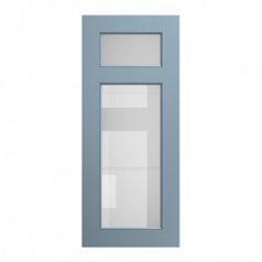 Elmbridge Dusk Blue 500 Panelled Glass Dresser Door