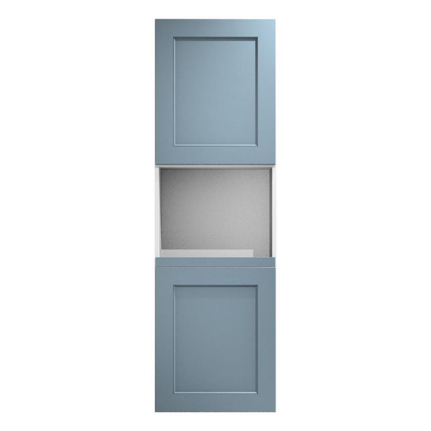 Elmbridge Dusk Blue 600 Tall Appliance Tower Door 733mm Open