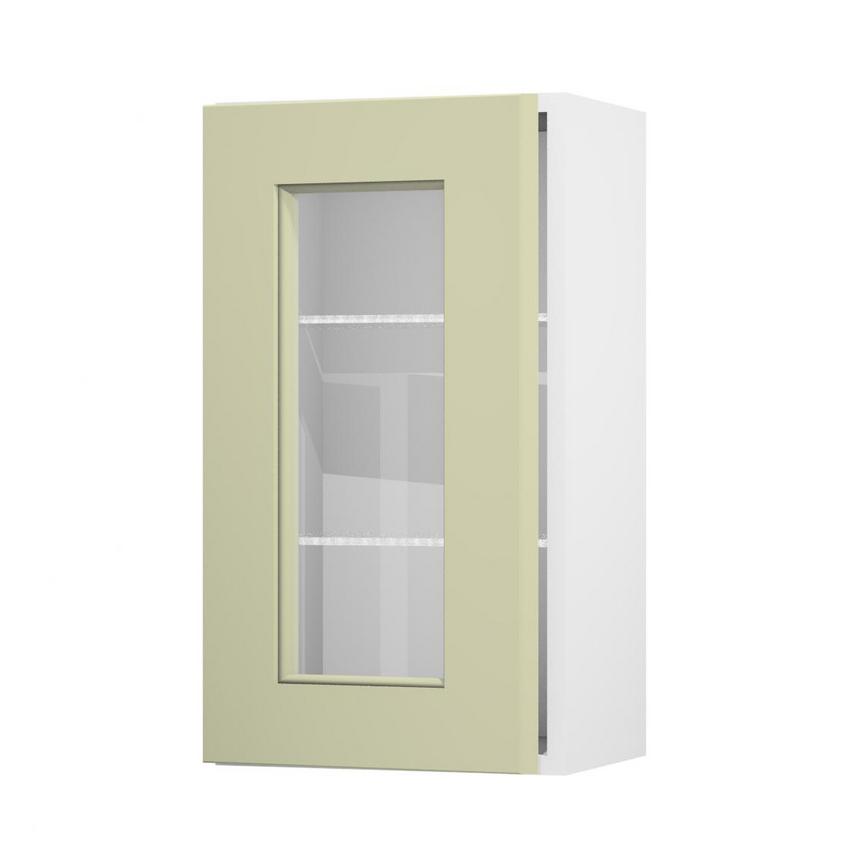 Elmbridge Sage Green 400 Full Height Glass Door Open