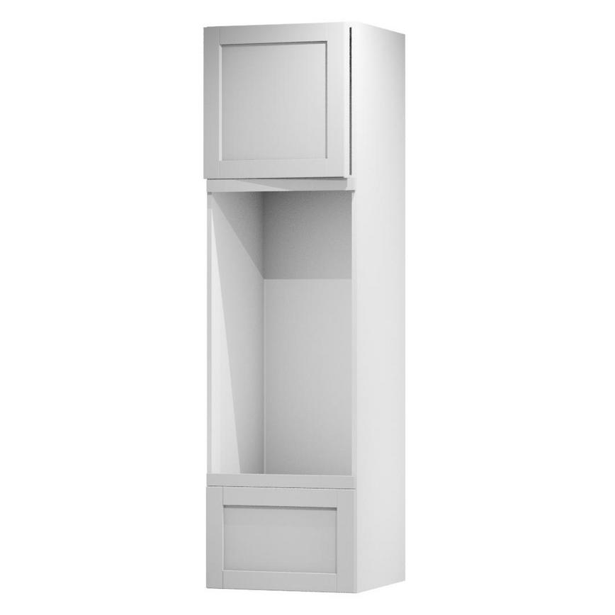 Witney Dove Grey 600 Tall Appliance Tower Door Open 570mm