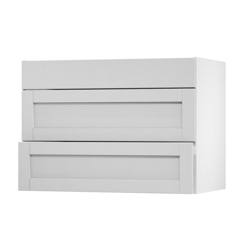 Witney Dove Grey 1000 Fridge Freezer Wall Door Open