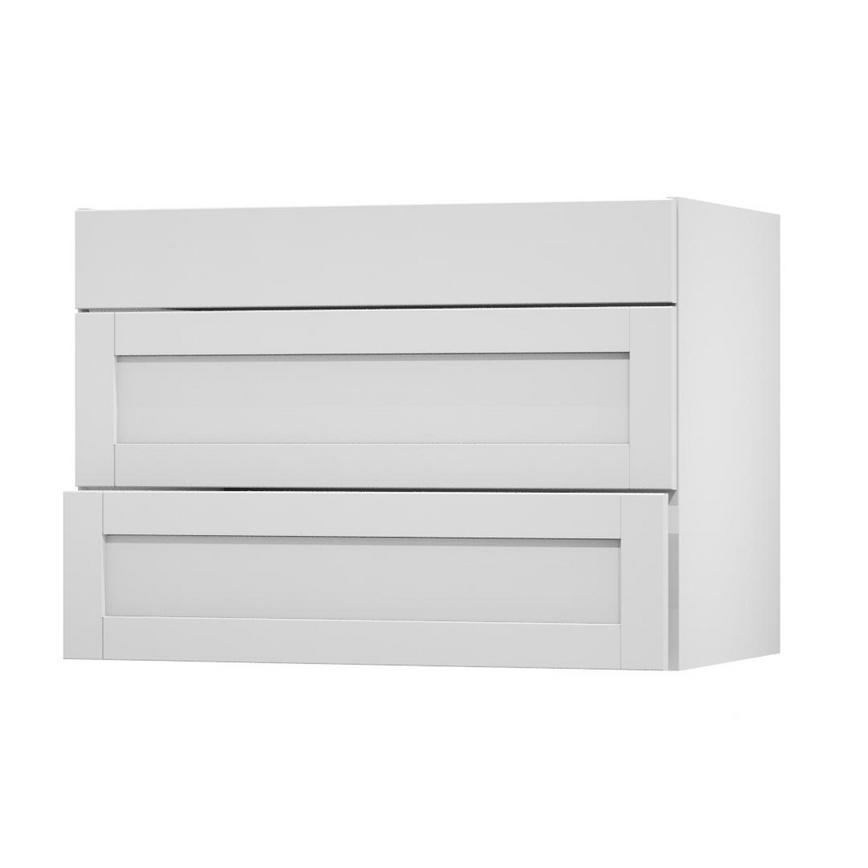 Witney White 1000 Fridge Freezer Wall Door Open