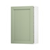 Witney Reed Green 600mm x 900mm Tall Door Front Shown Open at an Angle as a Single Door