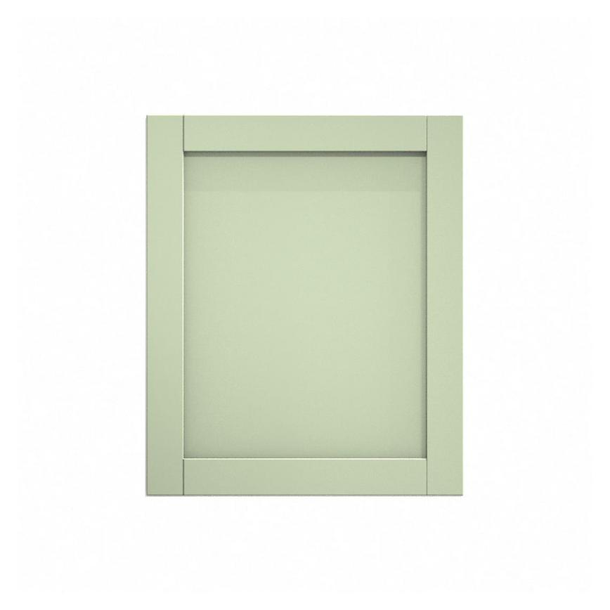 Witney Reed Green 600mm x 720mm Full Height Door Shown Closed from the Front